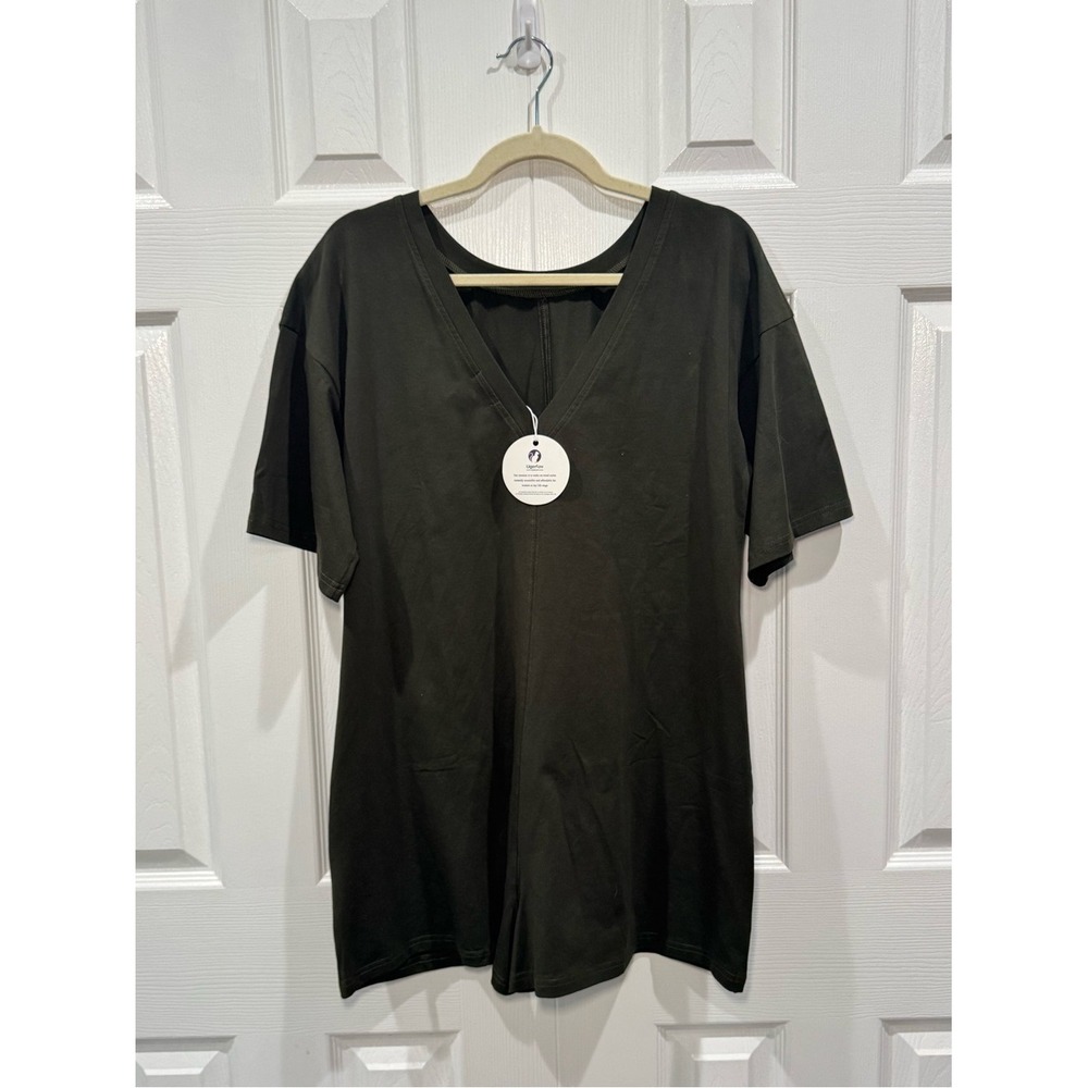 🍃🐍  Romper Tee in Dark Olive Green NWT 🐍🍃 - Picture 2 of 9